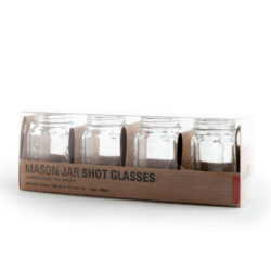 Mini Mason Jar Shot Glasses, Set Of 4