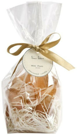 Mini Pear Candles, Set Of 6 - Brown Sugar