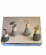 Mini Porcelain Vases - Blues, Set Of 4 1
