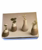 Mini Porcelain Vases - Browns, Set Of 4