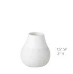 Mini White Porcelain Vases, Set Of 4 1