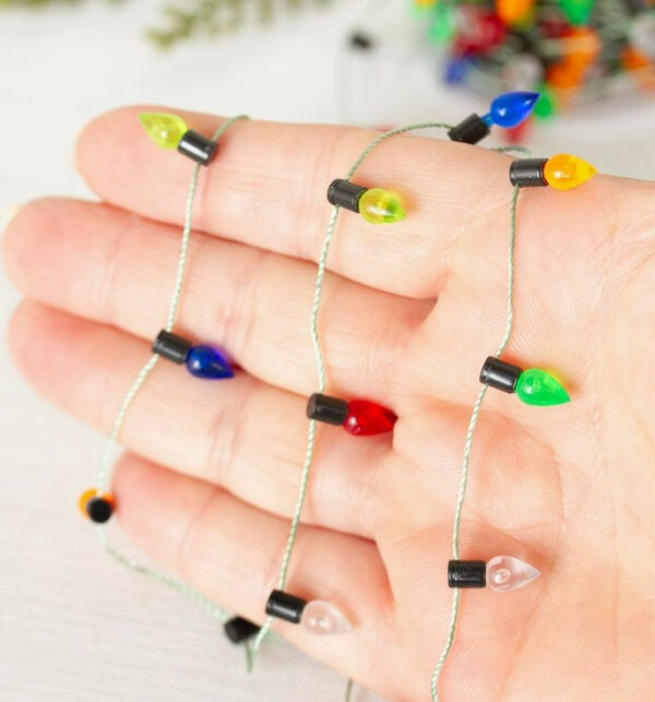 Miniature Spool Of Acrylic Light Bulb Garland 2