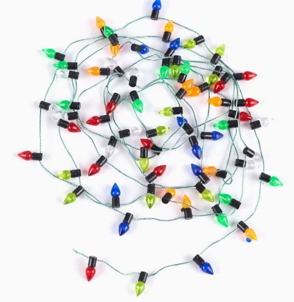 Miniature Spool Of Acrylic Light Bulb Garland 6