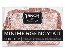 Minimergency Kit For Her - Sequin Rose Gold