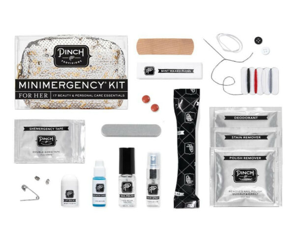 Minimergency Kit For Her - Sequin Rose Gold 3