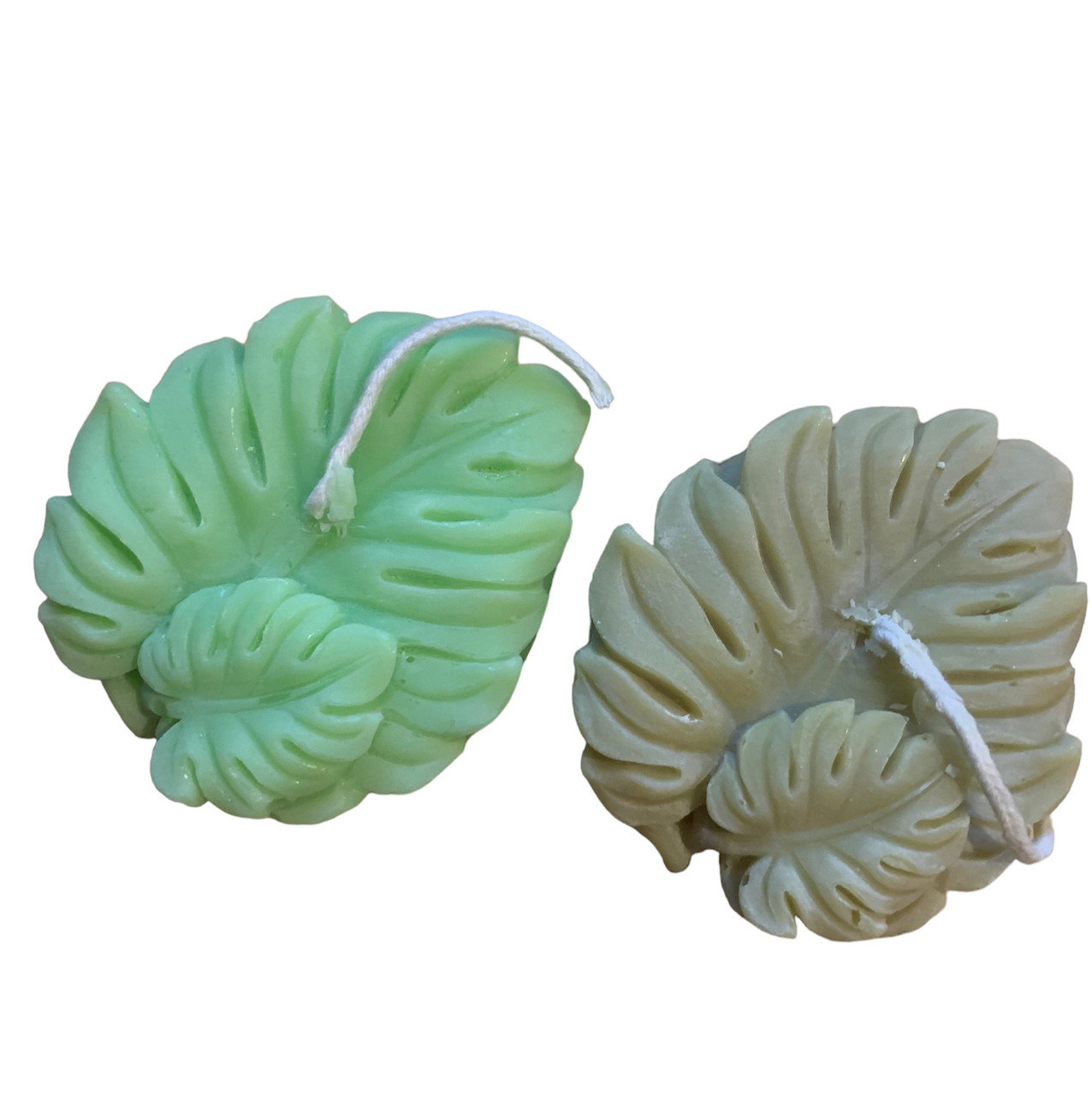 Monstera Leaf Candle, Set Of 2 Monstera Leaf Candle, Set Of 2