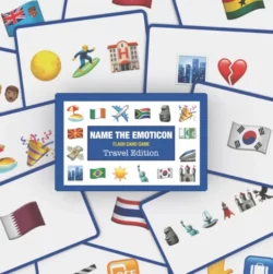 Name The Emoticon Flash Card Game - Assorted