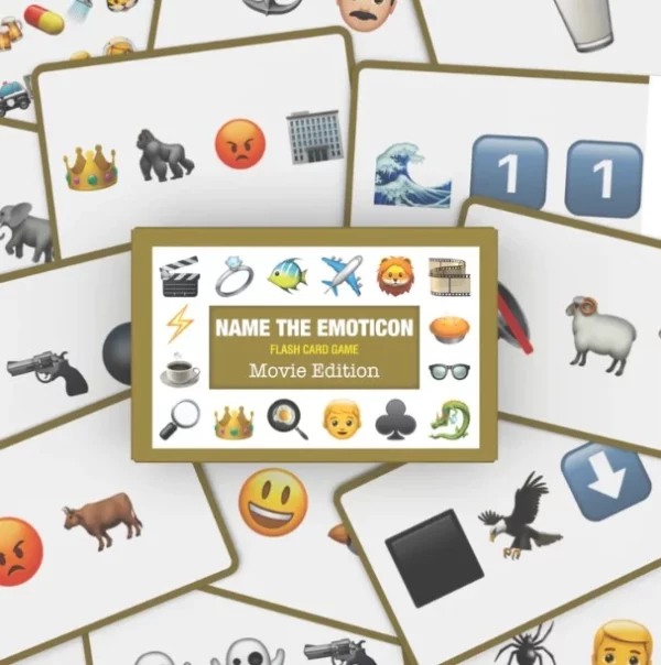Name The Emoticon Flash Card Game - Assorted 3