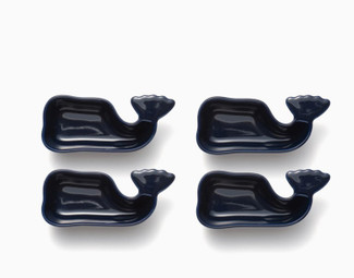 Nantucket Whale Condiment Cups, Set Of 4