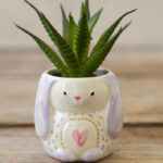 Natural Life Bunny Faux Succulent