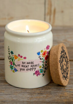Natural Life Corked Candle - Do More Of What Makes You Happy