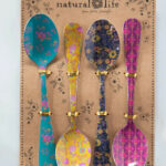 Natural Life Ditsy Floral Teaspoons, Set Of 4
