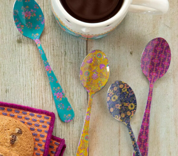 Natural Life Ditsy Floral Teaspoons, Set Of 4 2