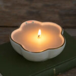 Natural Life Flower Shaped Secret Message Candle