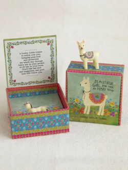 Natural Life Little Llama Charm In Gift Box