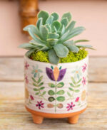 Natural Life Mini Artisan Folk Planter 2