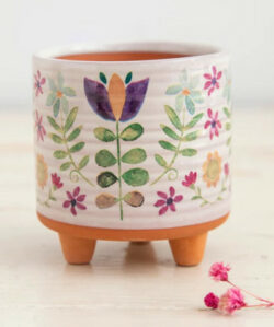 Natural Life Mini Artisan Folk Planter