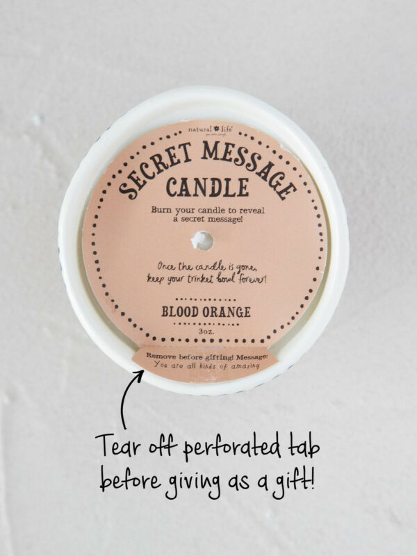 Natural Life Secret Message Candle - Amazing 1