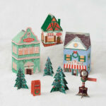 North Pole Village Paper Craft Kit