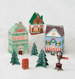 North Pole Village Paper Craft Kit