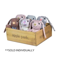 Organic Patterned Knit Bunny Plush - Assorted