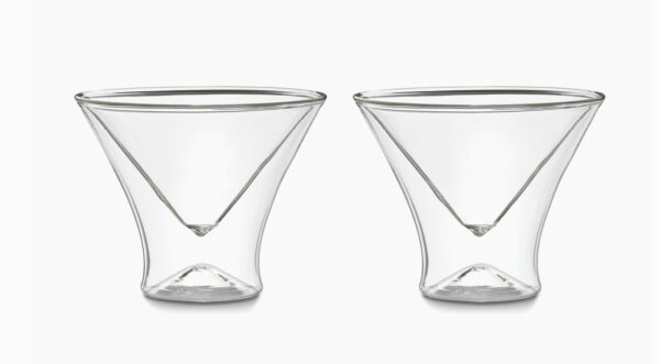 Outset Double-walled Martini Glasses, Set Of 2 1
