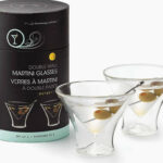 Outset Double-walled Martini Glasses, Set Of 2