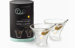 Outset Double-walled Martini Glasses, Set Of 2