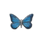 Pewter Butterfly Lapel Pin