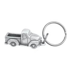 Pickup Truck Pewter Keyring