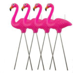 Pink Flamingo Cake Candles, Set Of 4 1