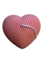 Pink Lattice Heart Candle 1