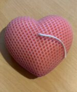 Pink Lattice Heart Candle 2