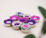 Pink & Purple Flower Scented Tealight Set 1