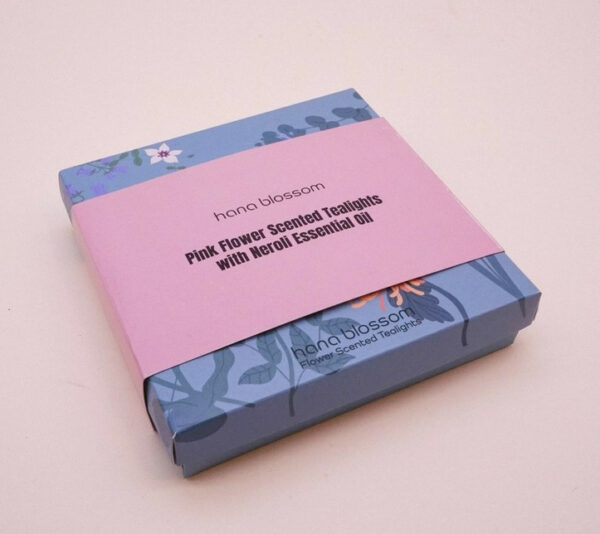 Pink & Purple Flower Scented Tealight Set 2