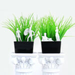 Plant Pot Mini Statues, Set Of 4 1