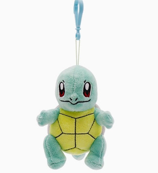 Pokemon Plush With Clip - Squirtle Pokemon Plush With Clip - Squirtle