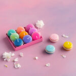 Rainbow Macaron Tealight Candles