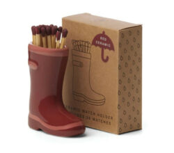 Red Wellington Boot Match Holder