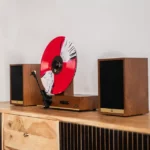 Retro Vertical Vinyl Record Player 1