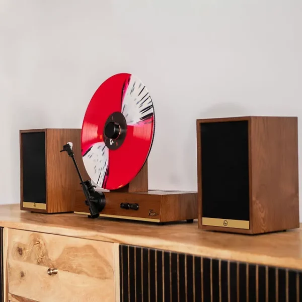 Retro Vertical Vinyl Record Player 1