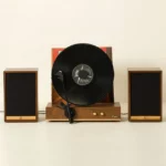 Retro Vertical Vinyl Record Player