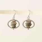 River Stone Balance Earrings 2