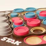 Stak Tac Toe Wooden Strategy Game 1
