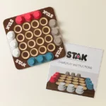 Stak Tac Toe Wooden Strategy Game 2