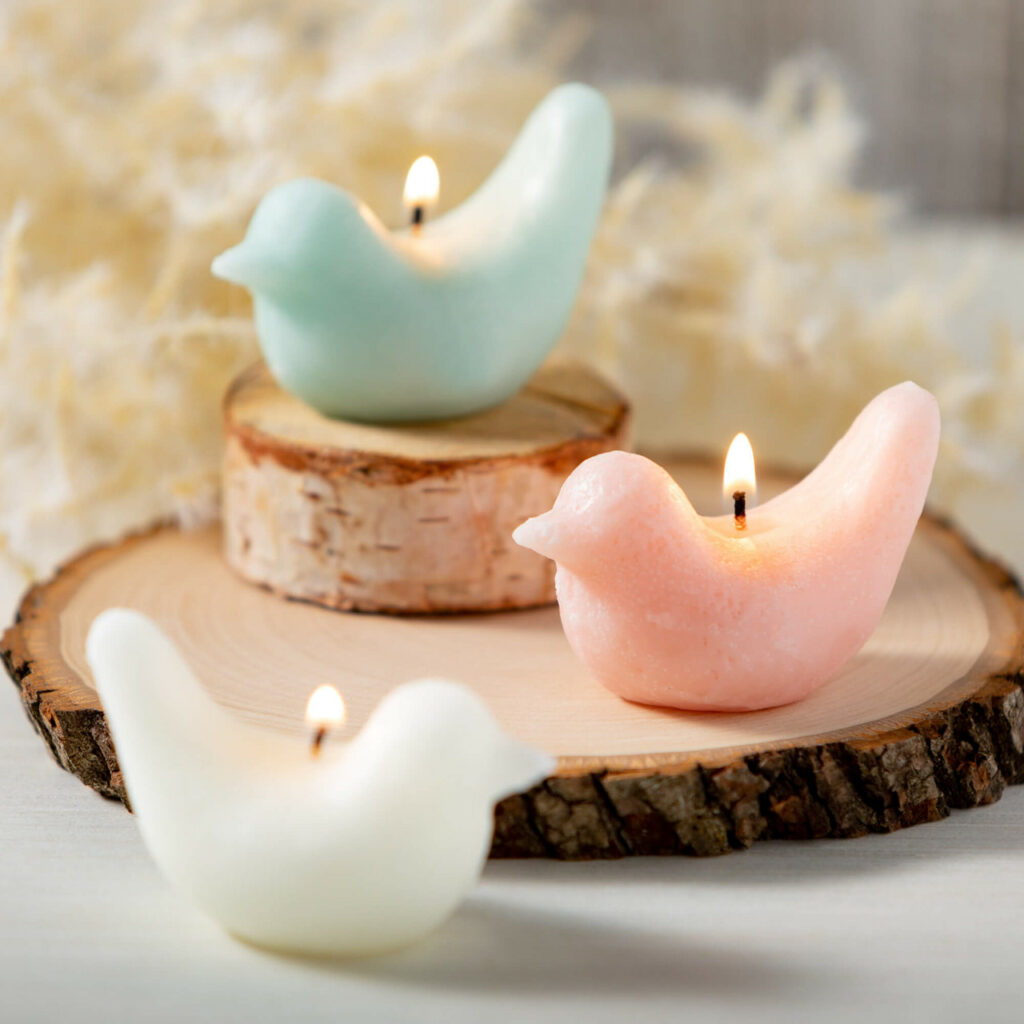 Scented Bird Votive Candle Set