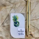 Sea Glass Mini Pineapple Notes