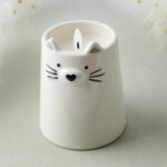 Send With Love Ceramic Cat Tealight Candle