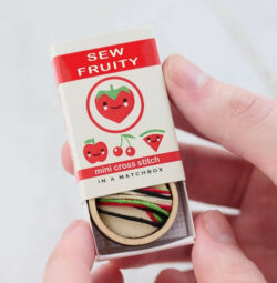 Sew Fruity Cross Stitch Matchbox