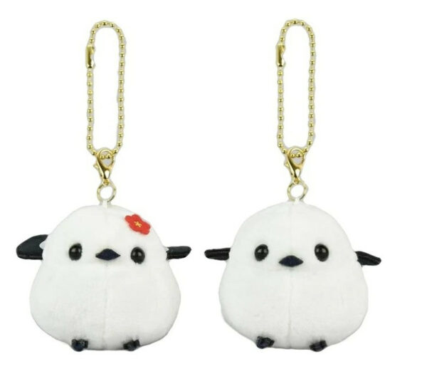 Shimaenaga (long Tail Bushtit) Keychain Pair 1
